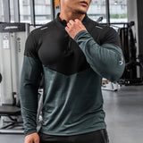 CAMISA DE COMPRESSÃO MASCULINA SPORTWEAR - PRETO/BOTÃO