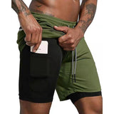 SHORTS COM 2 CAMADAS ESPORTIVO - CAMUFLADO