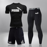 CONJUNTO DE COMPRESSÃO PUMA ESPORTIVA MASCULINA - AZUL