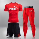 CONJUNTO DE COMPRESSÃO PUMA ESPORTIVA MASCULINA - AZUL