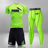 CONJUNTO DE COMPRESSÃO PUMA ESPORTIVA MASCULINA - AZUL