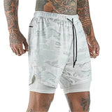 SHORTS COM 2 CAMADAS ESPORTIVO - CAMUFLADO